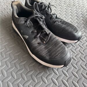 Puma Men's Charcoal and Black Golf Sneakers